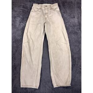 Levi's High Waist Balloon Barrel Leg Jeans Beige Size 26x31 Women’s